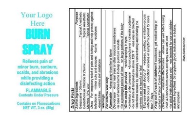 image description - Your logo here burn spray